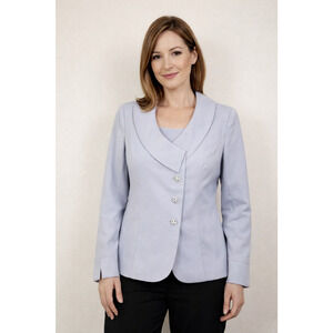 Lily & Taylor New York Paris Woman Size 16 Blazer Jacket Office Siren Career USA